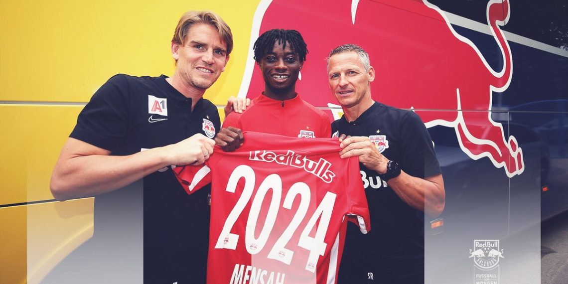 Ghanaian youngster Gideon Mensah signs five-year contract extension at Red Bull Salzburg