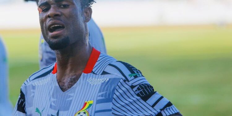 Ghana Captain Daniel Afriyie Barniel celebrates goal against Nigeria