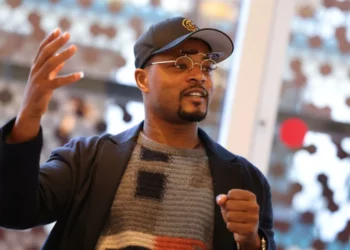 Patrice Evra exchanged for more than an hour with six readers of Parisian-Today in France this Tuesday morning, at the headquarters of our newspaper in Paris. LP/Arnaud Journois