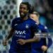 Anderlecht's Majeed Ashimeru celebrates after scoring during a soccer match between RSCA Anderlecht and KV Kortrijk