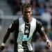 NEWCASTLE UPON TYNE, ENGLAND - AUGUST 31: Christian Atsu of Newcastle United (30)  passes the ball during the Premier League match between Newcastle United and Watford FC at St. James Park on August 31, 2019 in Newcastle upon Tyne, United Kingdom. (Photo by Serena Taylor/Newcastle United via Getty Images)