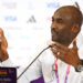 AL RAYYAN, QATAR - NOVEMBER 28: Otto Addo, Head Coach of Ghana speaks during a press conference after the FIFA World Cup Qatar 2022 Group H match between Korea Republic and Ghana at Education City Stadium on November 28, 2022 in Al Rayyan, Qatar. (Photo by Shaun Botterill - FIFA/FIFA via Getty Images)