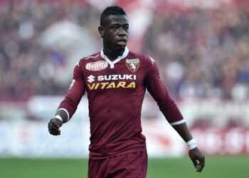 TURIN, ITALY - JANUARY 31:  Afriyie Acquah of Torino FC looks on during the Serie A match between Torino FC and Hellas Verona FC at Stadio Olimpico di Torino on January 31, 2016 in Turin, Italy.  (Photo by Valerio Pennicino/Getty Images)