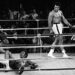 FILE -- Referee Zack Clayton counts out George Foreman as Muhammed Ali looks on in the 8th round of their title bout in Kinshasa, Zaire, in this Oct. 30, 1974 photo. (AP Photo/Jim Boudier, File)