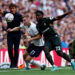 Soccer Football - Premier League - Tottenham Hotspur v Southampton - Tottenham Hotspur Stadium, London, Britain - August 6, 2022 Tottenham Hotspur's Dejan Kulusevski in action with Southampton's Mohammed Salisu as Tottenham Hotspur manager Antonio Conte looks on Action Images via Reuters/Matthew Childs
