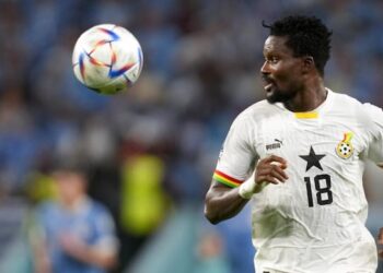 Daniel Amartey in action for the Black Stars at the 2022 FIFA World Cup in Qatar
