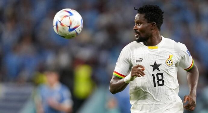 Daniel Amartey in action for the Black Stars at the 2022 FIFA World Cup in Qatar