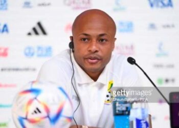 Black Stars captain Andre Ayew Ghana vs Portugal presser at the 2022 FIFA World Cup in Qatar