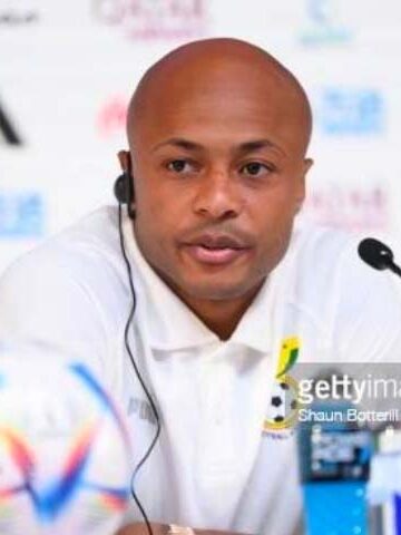 Black Stars captain Andre Ayew Ghana vs Portugal presser at the 2022 FIFA World Cup in Qatar