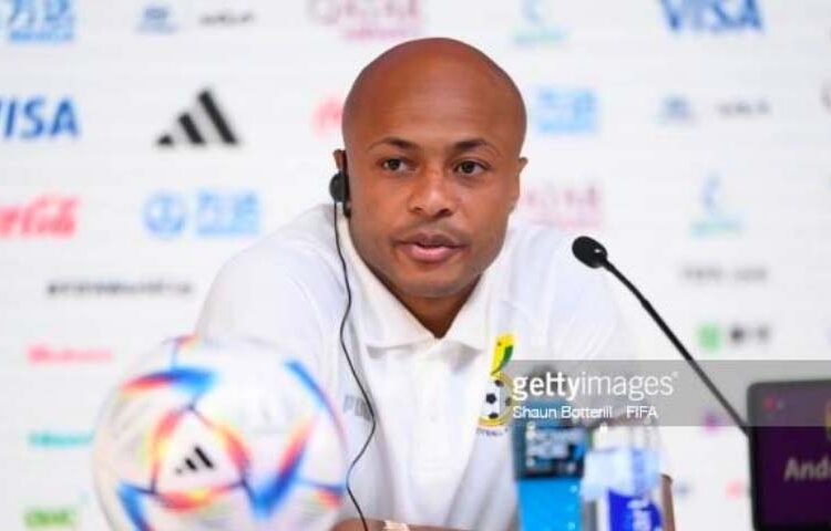 Black Stars captain Andre Ayew Ghana vs Portugal presser at the 2022 FIFA World Cup in Qatar