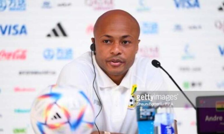 Black Stars captain Andre Ayew Ghana vs Portugal presser at the 2022 FIFA World Cup in Qatar