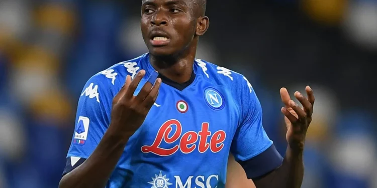 Napoli-striker-Victor-Osimhen ready to face AC Milan after making injury return