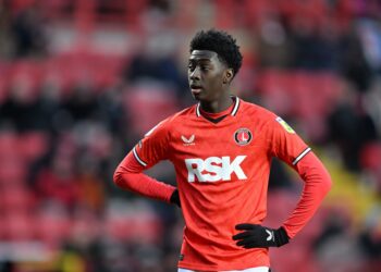 Jesurun Rak-Sakyi in a league game for Charlton Athletic against Bristol Rovers  SkyBet League One, The Valley, 17 December 2022

Picture : Keith Gillard