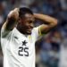 FILE PHOTO: Soccer Football - FIFA World Cup Qatar 2022 - Group H - Ghana v Uruguay - Al Janoub Stadium, Al Wakrah, Qatar - December 2, 2022 Ghana's Antoine Semenyo reacts after missing a chance to score REUTERS/John Sibley