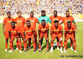 Black Stars starting lineup against Central African Republic