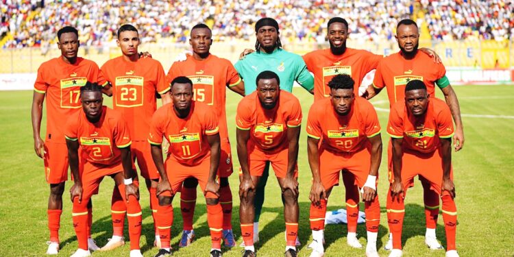 Black Stars starting lineup against Central African Republic