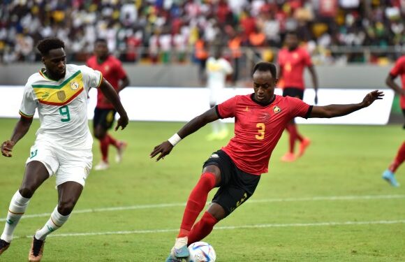 Zainadine Chavango Junior of Mozambique controls possession during the 2023 Africa Cup of Nations Qualifying match between Senegal and Mozambique held at the Me Abdoulaye Wade Stadium in Diamniadio, Senegal on 24 March 2023 ©BackpagePix