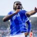 GENK, BELGIUM - AUGUST 17 : Paintsil Joseph of KRC Genk celebrates after scoring the 1-0 penalty goal during the second leg match of the UEFA Europa League season 2023 - 2024 third qualifying round between KRC Genk and Olympiacos on August 17, 2023 in Genk, BELGIUM, 17/08/2023 (Photo by Tomas Sisk / Photo News)