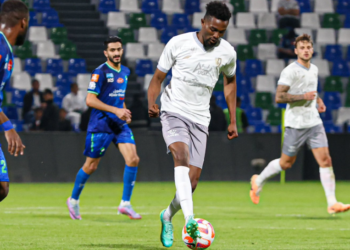 Bernard Mensah scored ninth league goal for Al Tai in Saudi Arabia Pro League