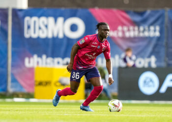 Alidu SEIDU of Clermont during the Ligue 1 Uber Eats match between Clermont Foot 63 and Football Club de Lorient at Stade Gabriel Montpied on November 12, 2023 in Clermont-Ferrand, France. (Photo by Hugo Pfeiffer/Icon Sport)