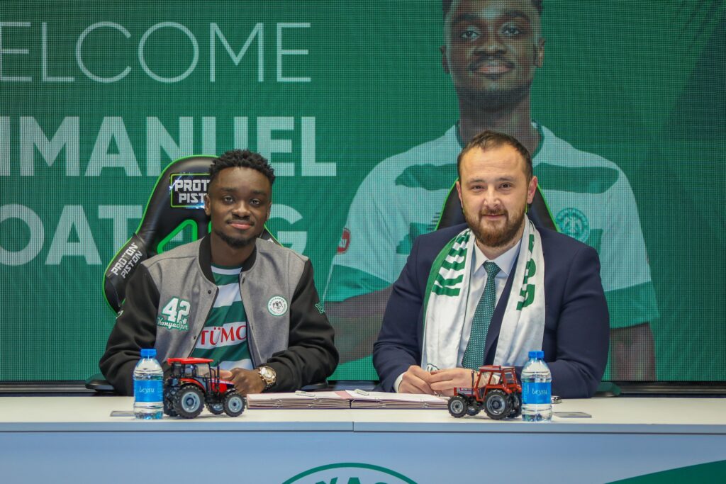 Emmanuel Boateng completes transfer move to Konyaspor