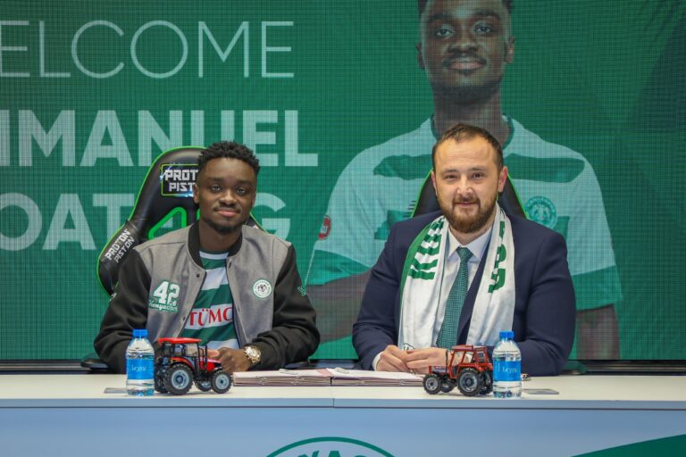 Emmanuel Boateng completes transfer move to Konyaspor
