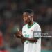 AUCKLAND, NEW ZEELAND - JULY 26: Ireen Lungu of Zambia looks on during the FIFA Women's World Cup Australia & New Zealand 2023 Group C match between Spain and Zambia at Eden Park on July 26, 2023 in Auckland, New Zealand. (Photo by Ulrik Pedersen/DeFodi Images via Getty Images)
