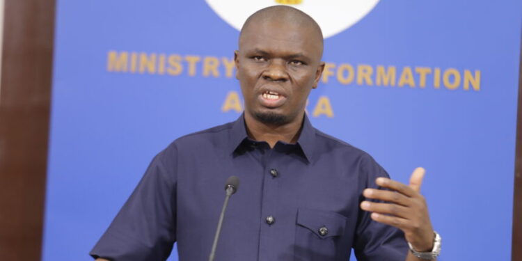 Youth and Sports Minister Hon. Mustapha Ussif briefs press on hosting plans for massive African Games spectacle.