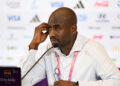AL RAYYAN, QATAR - NOVEMBER 28: Otto Addo, Head Coach of Ghana speaks during a press conference after the FIFA World Cup Qatar 2022 Group H match between Korea Republic and Ghana at Education City Stadium on November 28, 2022 in Al Rayyan, Qatar. (Photo by Shaun Botterill - FIFA/FIFA via Getty Images)