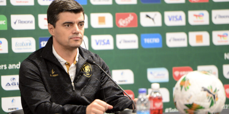 Pedro Goncalves, head coach of Angola during the 2023 Africa Cup of Nations Angola press conference in Bouake, Cote d’Ivoire on 14 January 2024 ©Djaffar Ladjal/BackpagePix