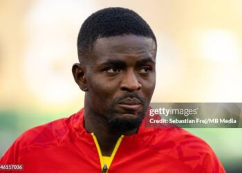 AL RAYYAN, QATAR - NOVEMBER 28: Salis Abdul Samed of Ghana during the FIFA World Cup Qatar 2022 Group H match between Korea Republic and Ghana at Education City Stadium on November 28, 2022 in Al Rayyan, Qatar. (Photo by Sebastian Frej/MB Media/Getty Images)