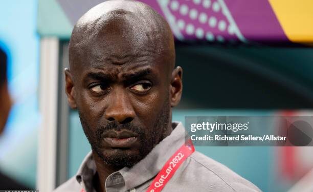 AL WAKRAH, QATAR - DECEMBER 02: Otto Addo, Head Coach of Ghana during the FIFA World Cup Qatar 2022 Group H match between Ghana and Uruguay at Al Janoub Stadium on December 2, 2022 in Al Wakrah, Qatar. (Photo by Richard Sellers/Getty Images)