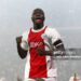 AMSTERDAM, NETHERLANDS - MAY 11: Brian Brobbey of Ajax celebrates after scoring their side's fourth goal during the Dutch Eredivisie match between Ajax and sc Heerenveen at Johan Cruijff Arena on May 11, 2022 in Amsterdam, Netherlands. (Photo by Dean Mouhtaropoulos/Getty Images)