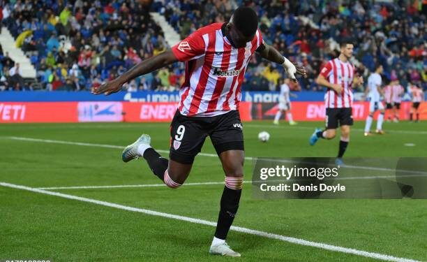 LEGANES, SPAIN - SEPTEMBER 19: Inaki Williams of Athletic Club celebrates scoring his team's second goal during the LaLiga match between CD Leganes and Athletic Club  at Estadio Municipal de Butarque on September 19, 2024 in Leganes, Spain. (Photo by Denis Doyle/Getty Images)