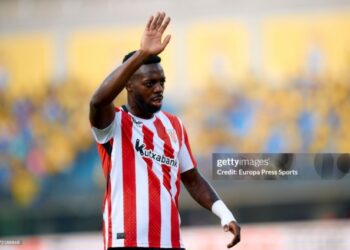 LAS PALMAS DE GRAN CANARIA - SPA, SPAIN - SEPTEMBER 15: Inaki Williams of Athletic Club looks on during the Spanish league, La Liga EA Sports, football match played between UD Las Palmas and Athletic Club at Estadio Gran Canaria on September 15, 2024, in Las Palmas de Gran Canaria, Spain. (Photo By Gabriel Jimenez/Europa Press via Getty Images)