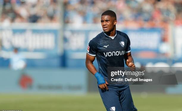 Bochum, Germany - August 31: Myron Boadu of VfL Bochum looks on during the Bundesliga match between VfL Bochum 1848 and Borussia Mönchengladbach at Vonovia Ruhrstadion on August 31, 2024 in Bochum, Germany. (Photo by Mario Hommes/DeFodi Images/DeFodi via Getty Images)