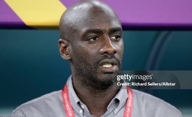 AL WAKRAH, QATAR - DECEMBER 02: Otto Addo, Head Coach of Ghana before the FIFA World Cup Qatar 2022 Group H match between Ghana and Uruguay at Al Janoub Stadium on December 02, 2022 in Doha, Qatar. (Photo by Richard Sellers/Getty Images)