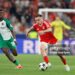 Akturkoglu of SL Benfica, Ibrahim Osman of Feyenoord during the UEFA Champions League match between Benfica and Feyenoord at Estadio da Luz on October 23, 2024 in Lisbon, Portugal. (Photo by Carlos Silva/Icon Sport via Getty Images)