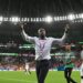 AL RAYYAN, QATAR - NOVEMBER 28: Otto Addo, Head Coach of Ghana, applauds fans after the 3-2 win during the FIFA World Cup Qatar 2022 Group H match between Korea Republic and Ghana at Education City Stadium on November 28, 2022 in Al Rayyan, Qatar. (Photo by Claudio Villa/Getty Images)