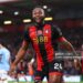 BOURNEMOUTH, ENGLAND - NOVEMBER 2: Antoine Semenyo of Bournemouth celebrates scoring the opening goal during the Premier League match between AFC Bournemouth and Manchester City FC at Vitality Stadium on November 2, 2024 in Bournemouth, England. (Photo by Charlotte Wilson/Offside/Offside via Getty Images)