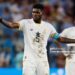 AL WAKRAH, QATAR - DECEMBER 02: Thomas Partey of Ghana gestures during the FIFA World Cup Qatar 2022 Group H match between Ghana and Uruguay at Al Janoub Stadium on December 02, 2022 in Doha, Qatar. (Photo by Richard Sellers/Getty Images)