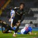 BLACKBURN, ENGLAND - JANUARY 21: Brandon Thomas-Asante of Coventry celebrates scoring second goal during the Sky Bet Championship match between Blackburn Rovers FC and Coventry City FC at Ewood Park on January 21, 2025 in Blackburn, England. (Photo by Gareth Copley/Getty Images)
