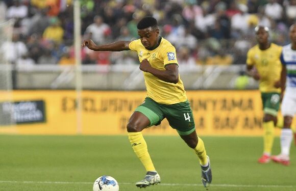 Teboho Mokoena of South Africa during the 2026 FIFA World Cup Qualifiers match between South Africa and Lesotho at Peter Mokaba Stadium, in Polokwane on 21 March 2025 ©Phakamisa Lensman/BackpagePix