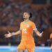 Sebastien Haller of Cote dIvoire celebrates goal during the FIFA World Cup Qualifiers 2026 match between Cote dIvoire and Gambia at Felix Houphouet Boigny Stadium in Abidjan, Cote dIvoire on 24 March 2025 ©Mohamed Aly/BackpagePix