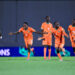 Cote dIvoire team celebrates victory on Penalty kicks during the 2025 TotalEnergies CAF U17 Africa Cup of Nations 3rd place match between Cote dIvoire and Burkina Faso at Larb Zouli Stadium in Casablanca, Morocco on 18 April 2025 ©Nabil Ramdani/BackpagePix