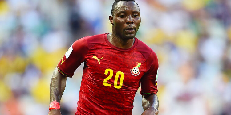 FORTALEZA, BRAZIL - JUNE 21:  Kwadwo Asamoah of Ghana controls the ball during the 2014 FIFA World Cup Brazil Group G match between Germany and Ghana at Castelao on June 21, 2014 in Fortaleza, Brazil.  (Photo by Laurence Griffiths/Getty Images)