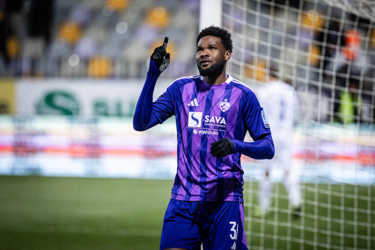 in action during football match between NK Maribor vs NK Nafta in 18th round of Prva Liga Telemach 2024/2025, on December 8th, 2024 in Ljudski vrt, Maribor, Slovenia. Photo by Blaž Weindorfer | Sportida