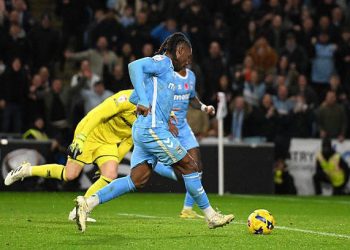 Brandon Thomas-Asante  scores 10th league goal of the season for Coventry City