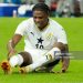 TOYOTA, JAPAN - NOVEMBER 14: Francis Abu of Ghana reacts after breaking his leg during the international friendly match between Japan and Ghana at Toyota Stadium on November 14, 2025 in Toyota, Aichi, Japan. (Photo by Toru Hanai/Getty Images)
