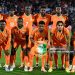 The Ivory Coast team line up ahead of the Africa Cup of Nations (CAN) Group F football match between Ivory Coast and Mozambique at Marrakesh Stadium in Marrakesh on December 24, 2025. (Photo by Khaled DESOUKI / AFP via Getty Images)